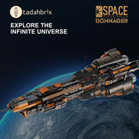 Thumbnail for The Expanse Donnager Class Heavy Cruiser Building Blocks aviation themed Lego-style model aircraft in ABS plastic.