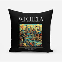 Thumbnail for WICHITA - Poster - Pillow - Black