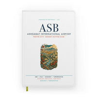 Thumbnail for Ashgabat International Airport (ASB) design on white notebook
