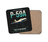 Thumbnail for P-59A Airacomet design on black 1 piece coaster