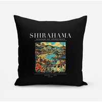 Thumbnail for SHIRAHAMA - Poster - Pillow - Black
