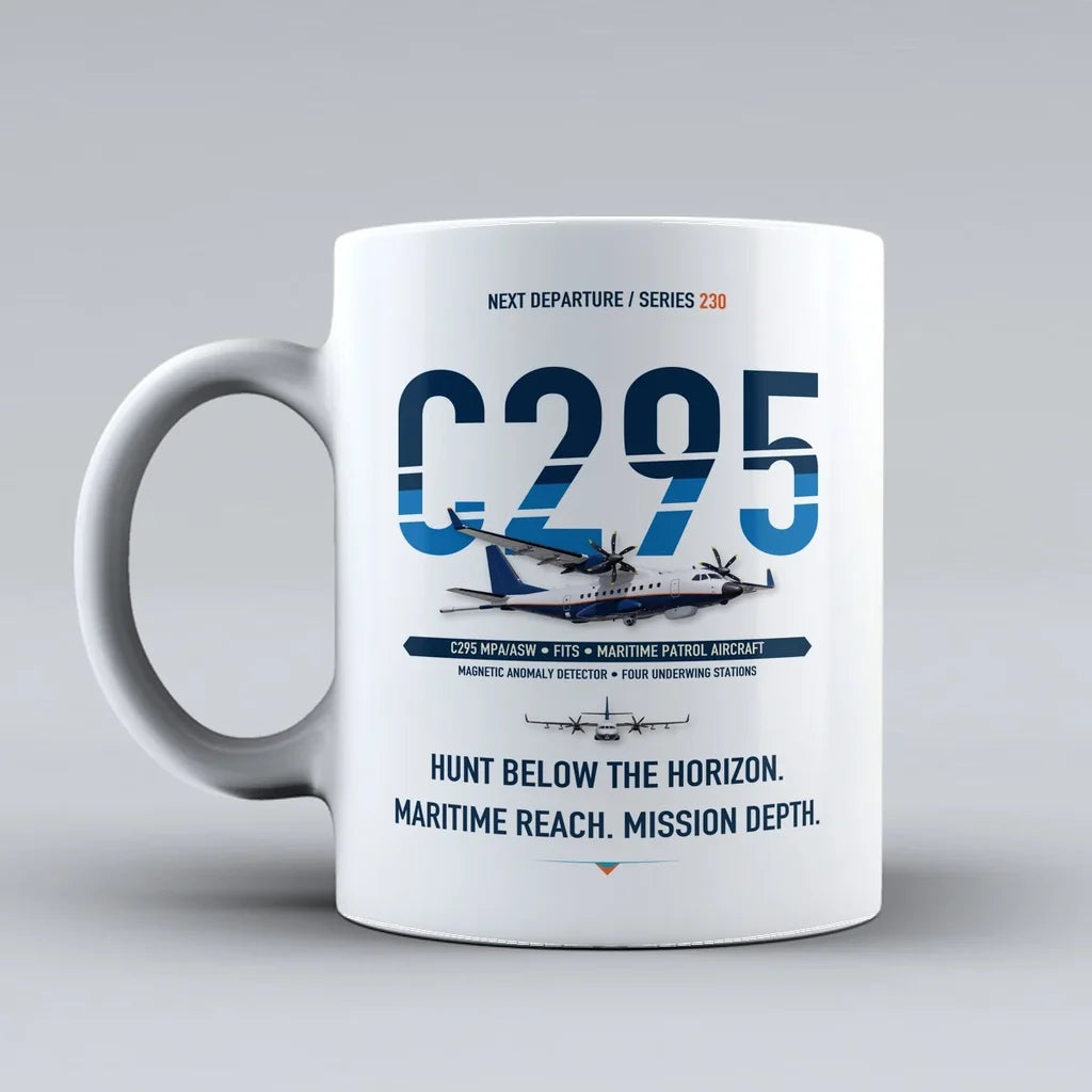 C295 MPA-ASW Mug design on white airbus