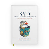 Thumbnail for Sydney Kingsford Smith Airport (SYD) design on white notebook