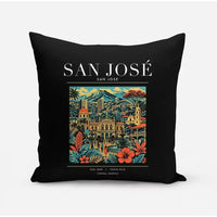 Thumbnail for SAN JOSÉ - Poster - Pillow - Black