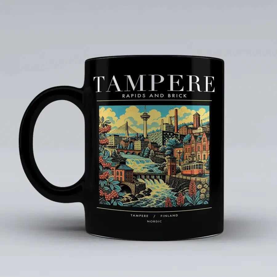TAMPERE - Poster - Mug - Black