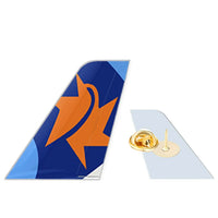 Thumbnail for Israir Airlines aviation design tail-shape badge pin in polished alloy.