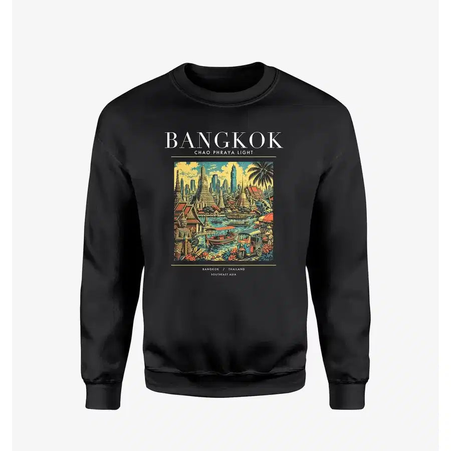 BANGKOK - Poster - Sweatshirt - Black