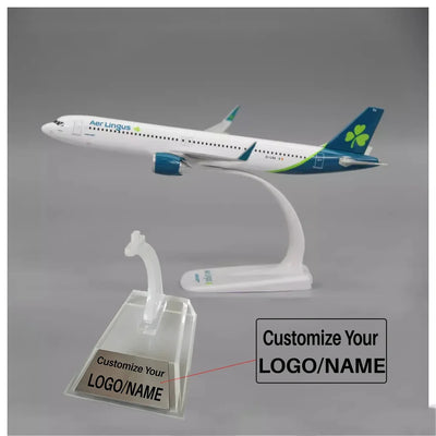 Side view of Irish Airways Airbus A321 Neo Airplane Model (1/200 Scale - 20CM) aviation 16-18cm scale model aircraft in dieca.