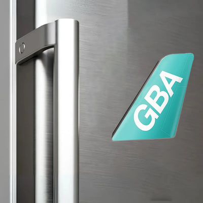 Greater Bay Airlines aviation design tail magnet in 3D metal with magnetic back.
