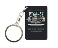 Thumbnail for PT6A-67 Key Chain design on black key chain