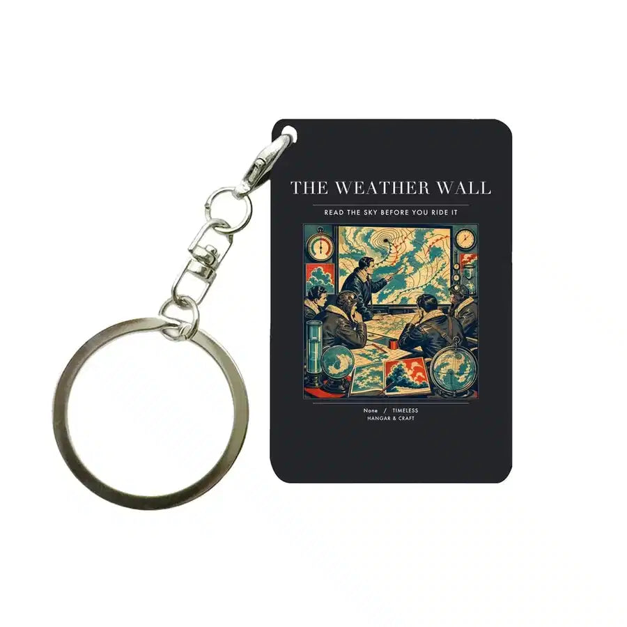 VINTAGE G4141 - The Weather Wall - Designed Key Chain design on black
