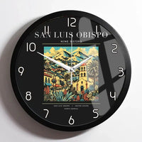 Thumbnail for SAN LUIS OBISPO - Poster - Wall Clock Framed - Black