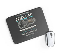 Thumbnail for CFM56-5C design on black rectangle mouse pad