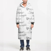 Thumbnail for Super Aircrafts aviation design on soft fleece blanket hoodie.