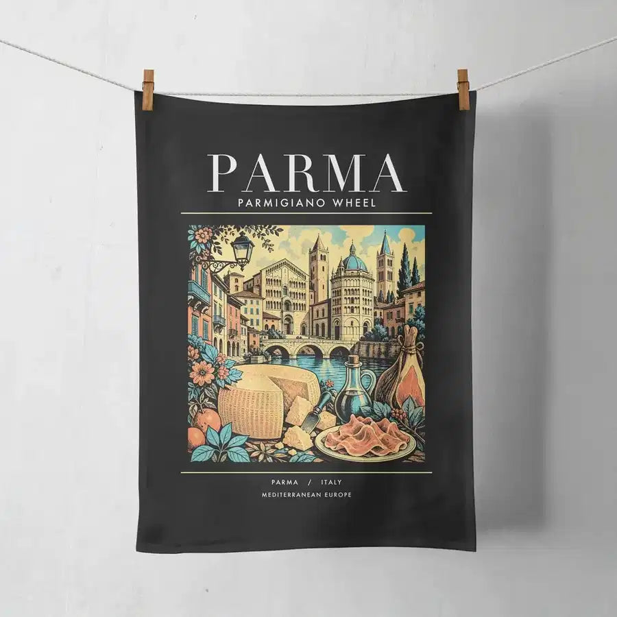 PARMA - Poster - Towel - Black
