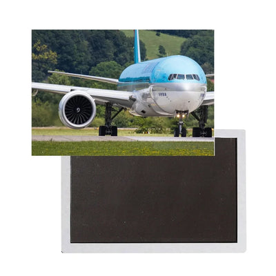 Face to Face with Korean Airlines Boeing 777 aviation themed magnet, strong neodymium core.