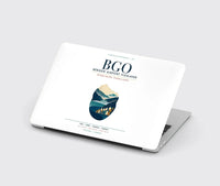 Thumbnail for Bergen Airport Flesland (BGO) design on white MacBook case