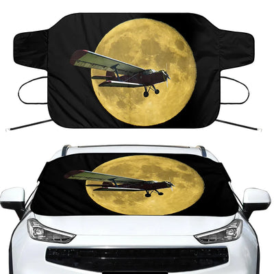 Antonov-2 With Moon Car aviation design on car windshield cover.