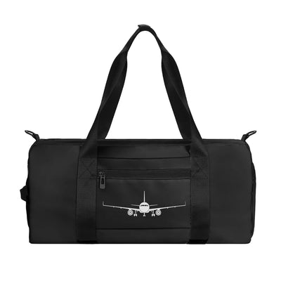 Airbus A320 Silhouette aviation sports bag in durable nylon.