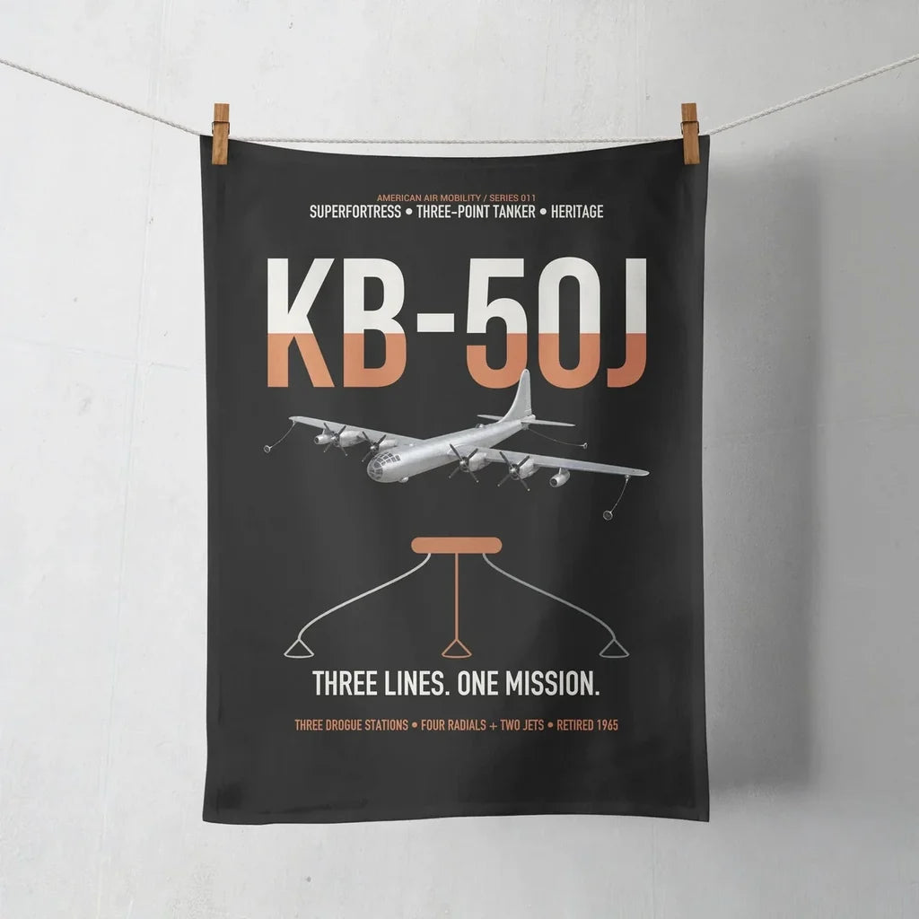KB-50J Superfortress design on black towel