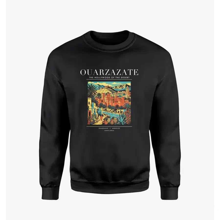 OUARZAZATE - Poster - Sweatshirt - Black