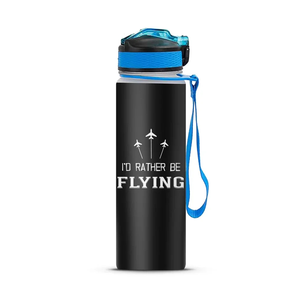 I'D Rather Be Flying Sports aviation design on sport kettle, insulated bottle with sport spout.