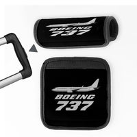 Thumbnail for The Boeing 737 Neoprene aviation print luggage handle cover, soft silicone.