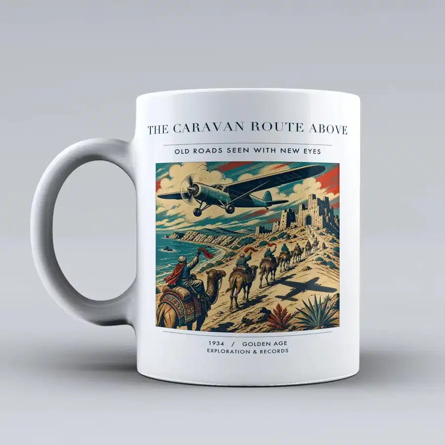 VINTAGE G4332 - The Caravan Route Above - Ceramic Mug design on white