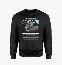 Thumbnail for CFM56-7B design on black sweatshirt