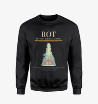 Thumbnail for Rotorua Regional Airport (ROT) design on black sweatshirt