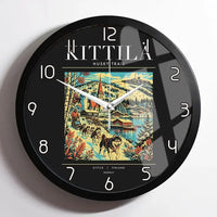 Thumbnail for KITTILÄ - Poster - Wall Clock Framed - Black