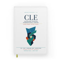 Thumbnail for Cleveland Hopkins International Airport (CLE) design on white notebook