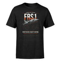 Thumbnail for British Aerospace Sea Harrier FRS.1 design on black t-shirt, single-side print