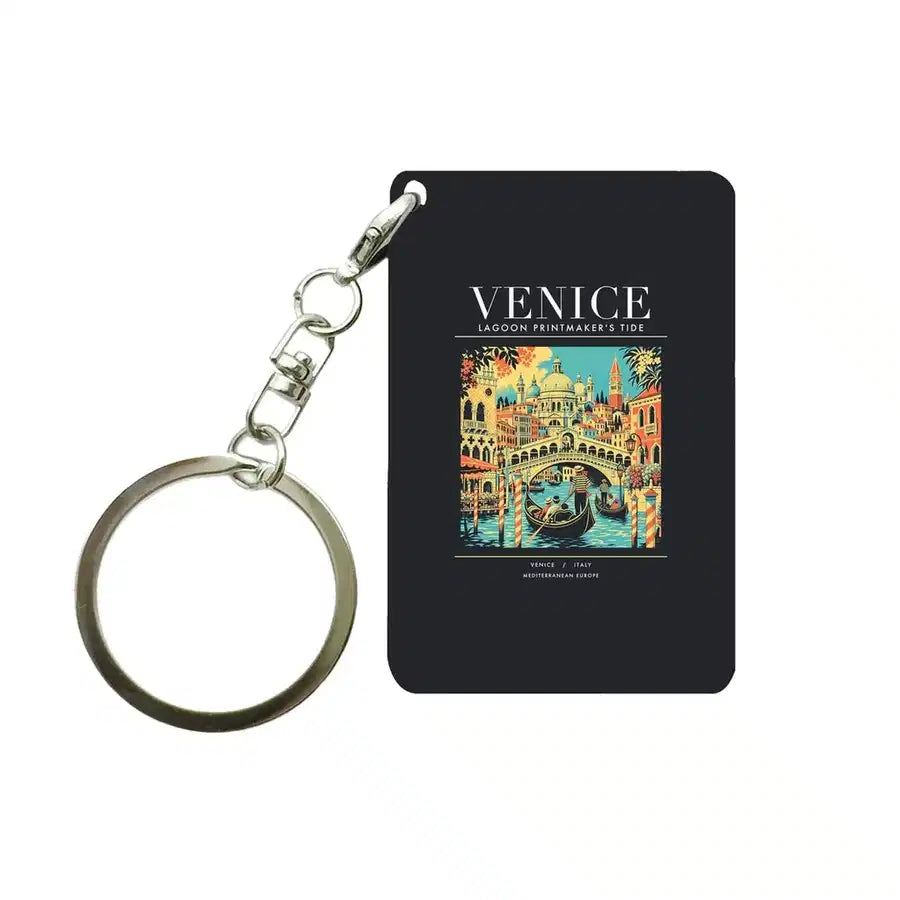 VENICE - Poster - Key Chain - Black