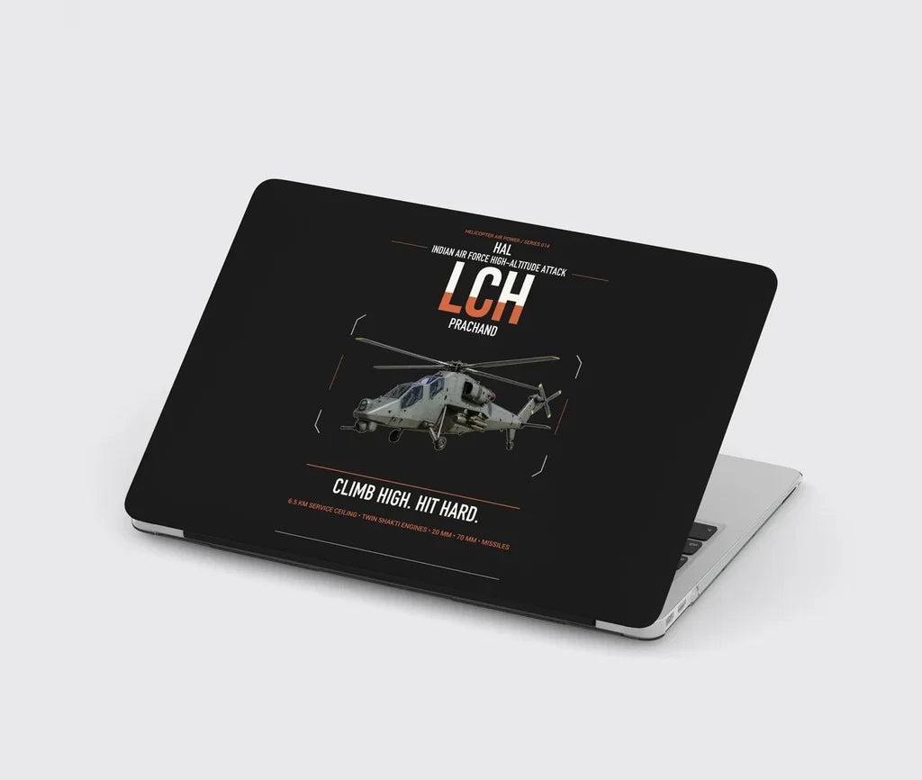 HAL LCH Prachand design on black MacBook case