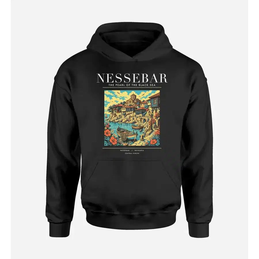 NESSEBAR - Poster - Premium Hoodie - Black