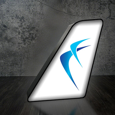 Blue Air Led Aircraft Tail aviation art 3D aircraft tail lamp in premium acrylic with LED.