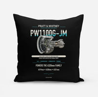 Thumbnail for PW1100G-JM design on black pillow