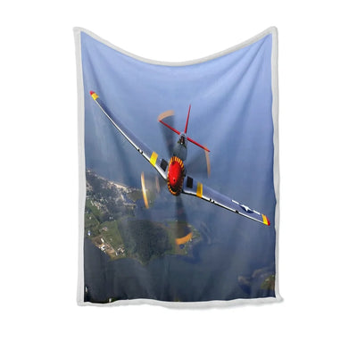 Face to Face Amazing Propeller Bed Blankets & aviation print on soft fleece blanket.