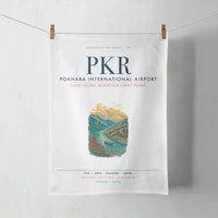 Thumbnail for Pokhara International Airport (PKR) design on white towel