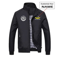 Thumbnail for Aviation Lovers aviation design printed on modern shell with tailored fit stylish jacket.