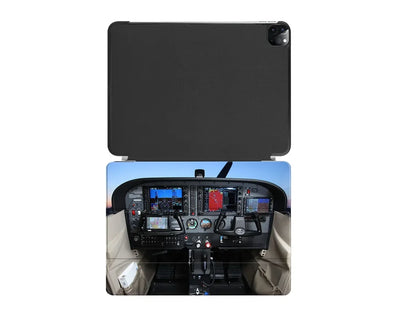 Cessna 172 Cockpit aviation print iPad case, fits iPad.