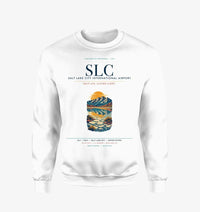 Thumbnail for Salt Lake City International Airport (SLC) design on white sweatshirt