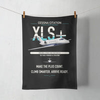 Thumbnail for Cessna Citation XLSPlus design on black towel