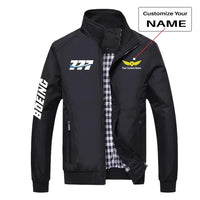 Thumbnail for Super Boeing 777 aviation design printed on modern shell with tailored fit stylish jacket.