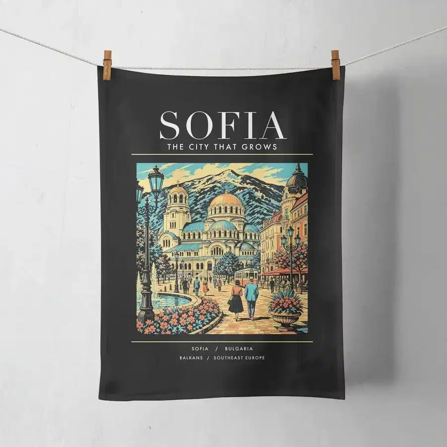 SOFIA - Poster - Towel - Black
