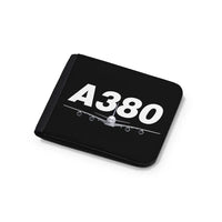Thumbnail for Super Airbus A380 aviation wallet in leather.