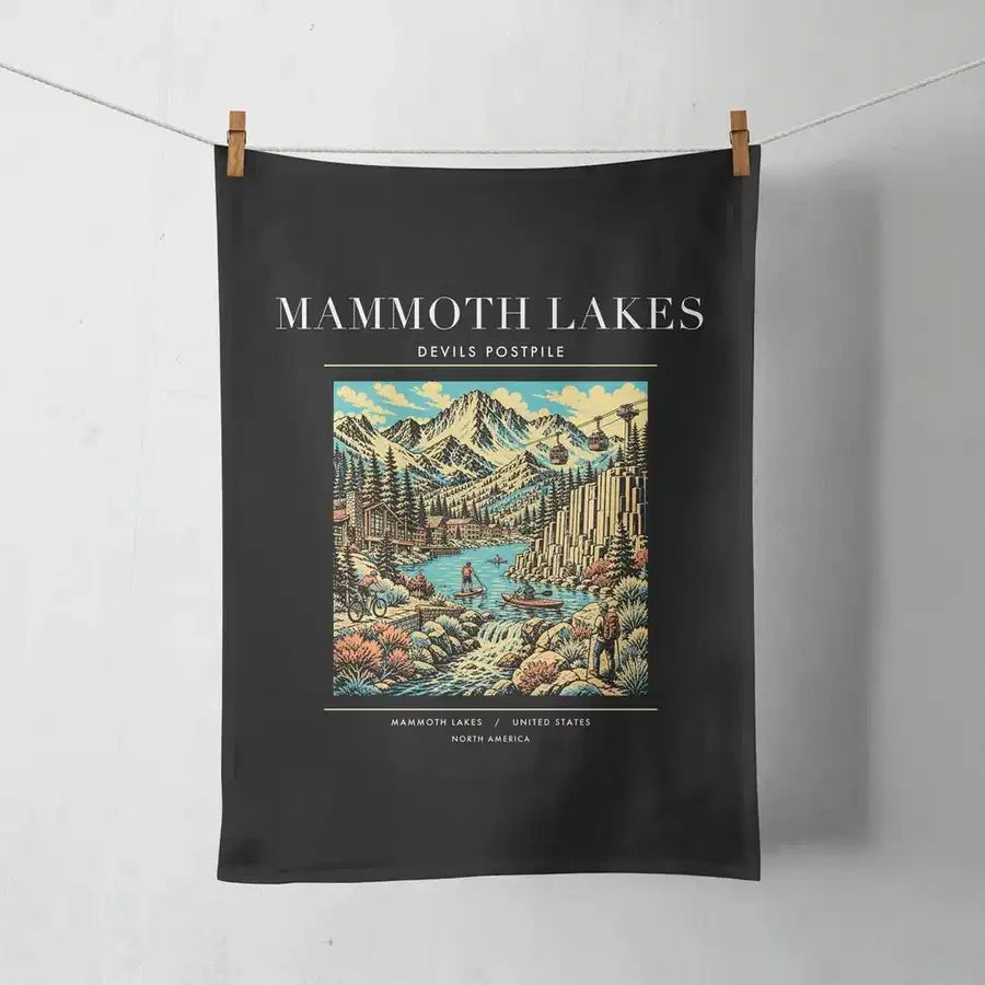 MAMMOTH LAKES - Poster - Towel - Black
