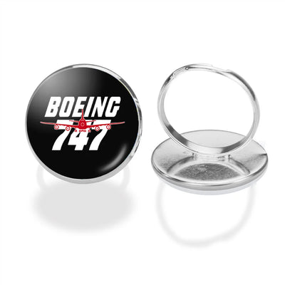 Amazing Boeing 747 aviation ring in stainless steel.