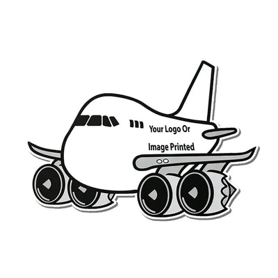 Custom Design Image Logo Boeing 747 Airplanes sticker, Wide 6cm (2.3inches)